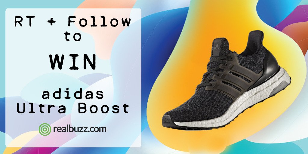 realbuzzcom's tweet photo. #Win some adidas Ultra Boost shoes in our #competition #giveaway. 
RT &amp; Follow to enter 😎
#realbuzzBoost https://t.co/Fo2Sbj7aTV