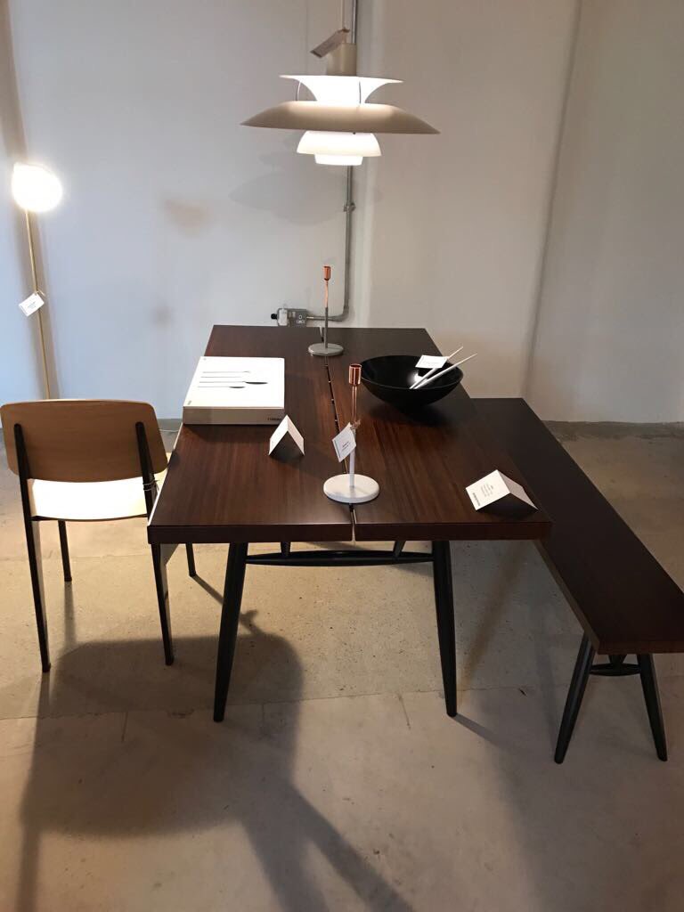 minimauk's tweet photo. THE TABLE IS SET...#ezm #VLFloor #PirkkaTable #Jansen #louispoulsen #artek #vitra #standardchair #designer #brum #jq https://t.co/mVjrmC4SQu