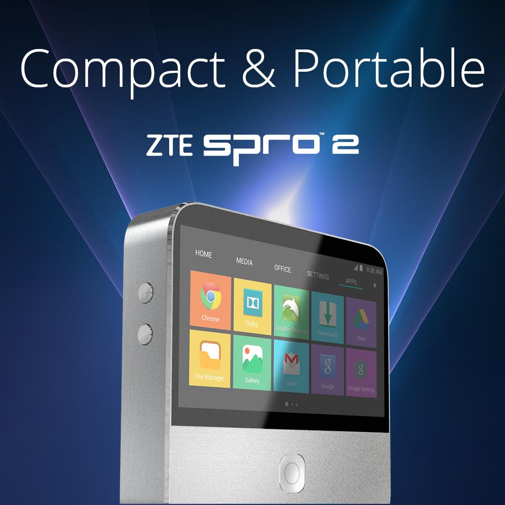 ZTE_Canada's tweet image. The #Spro2 lets you fit a big screen in your backpack.