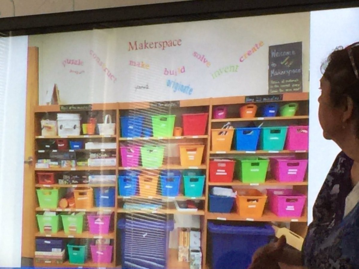technerdgeek's tweet photo. Excellent job by Nancy & Margaret-MakerSpace ideas for Elementary MakerSpaces at the ECU L2L Conf. β€οΈ" https://t.co/wc7x92Xnya https://t.co/RshQ8TQNa0