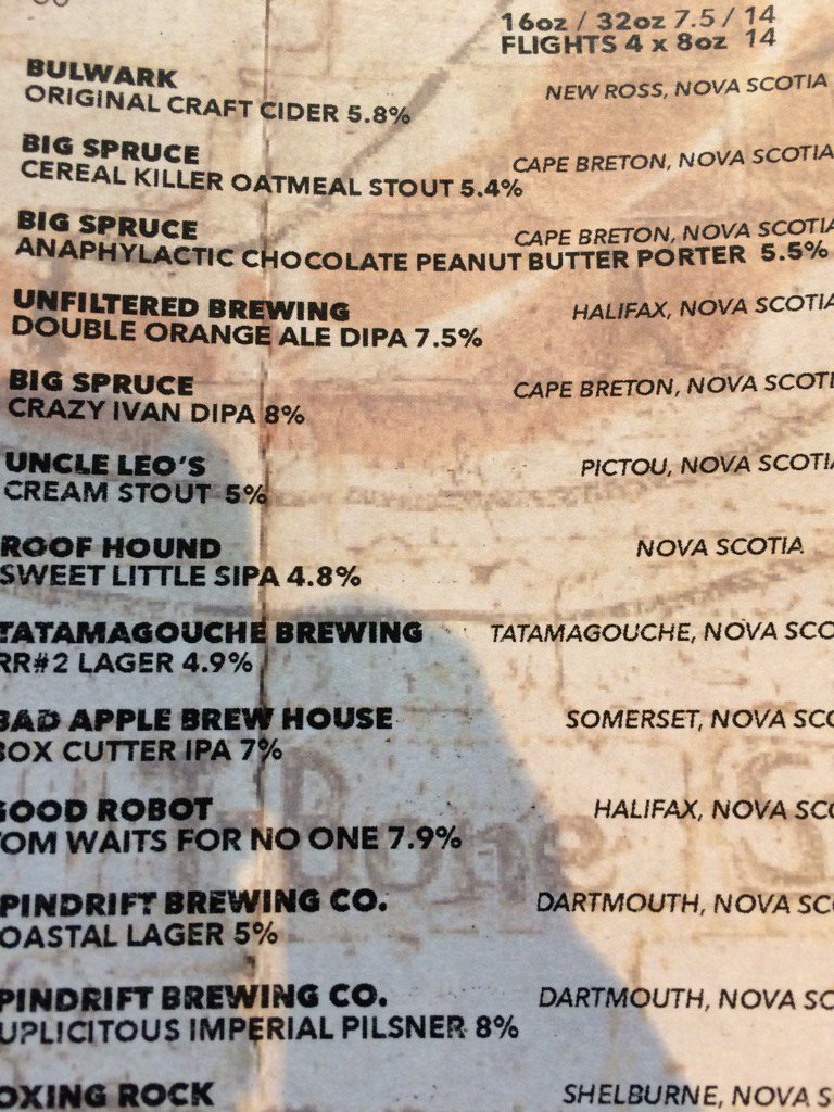 <a href="/RoofHoundBrewCo/">Roof Hound Brewing</a> Great to see your beer on the menu Les