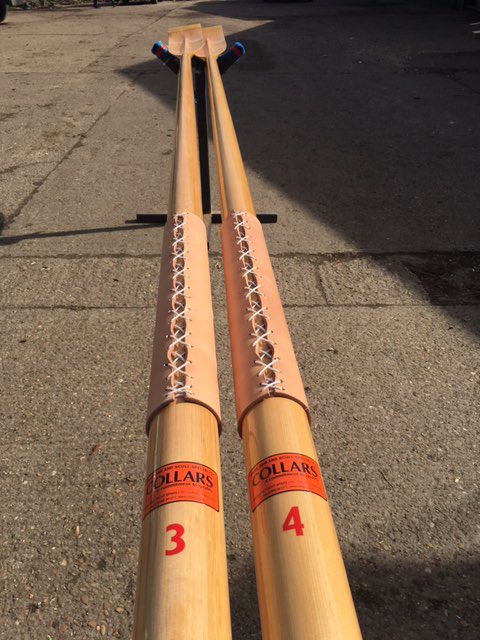 Thanks to <a href="/CollarsUK/">Collars</a>  for our new Men's oars - they have already had their first victory!