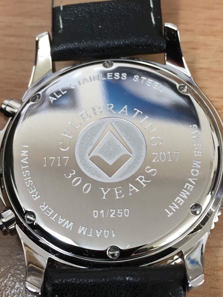Bro Mike Dimery has designed this stunning watch, limited to 250, for the tercentenary, for more info contact <a href="/fromevalley1975/">Frome Valley Lodge</a> or DM me 😃
