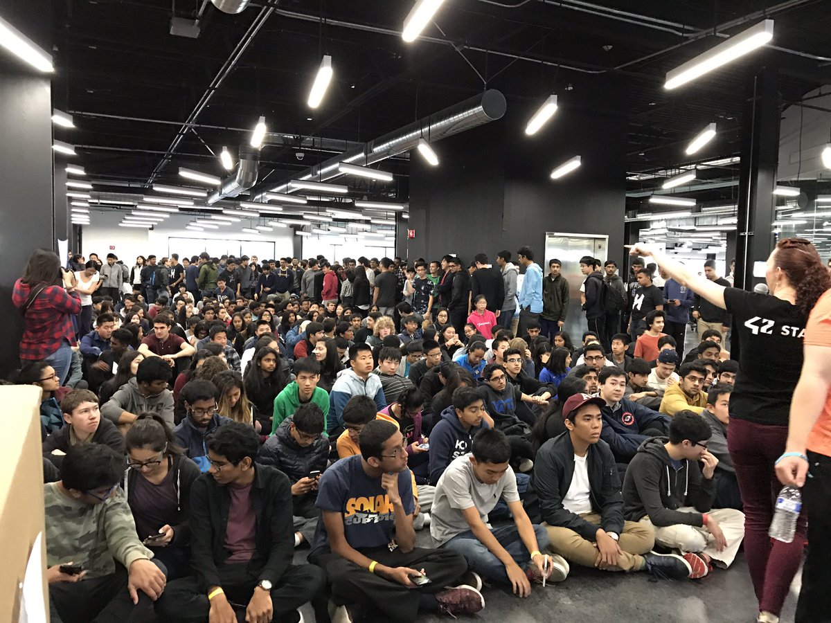 Hackers eager to get started <a href="/HighSchoolHacks/">HSHacks</a> kicking off <a href="/42born2codeUS/">42born2codeUS</a> look forward to see apps w/ @IBMWatson @IBMBluemix <a href="/ibmapiconnect/">IBM API Connect</a>