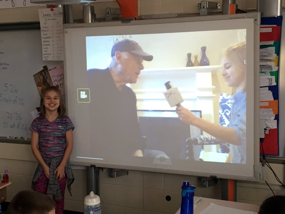 Interviewing her Papa on her very own news channel! Immigration Unit  @LincolnLions112  #engage112