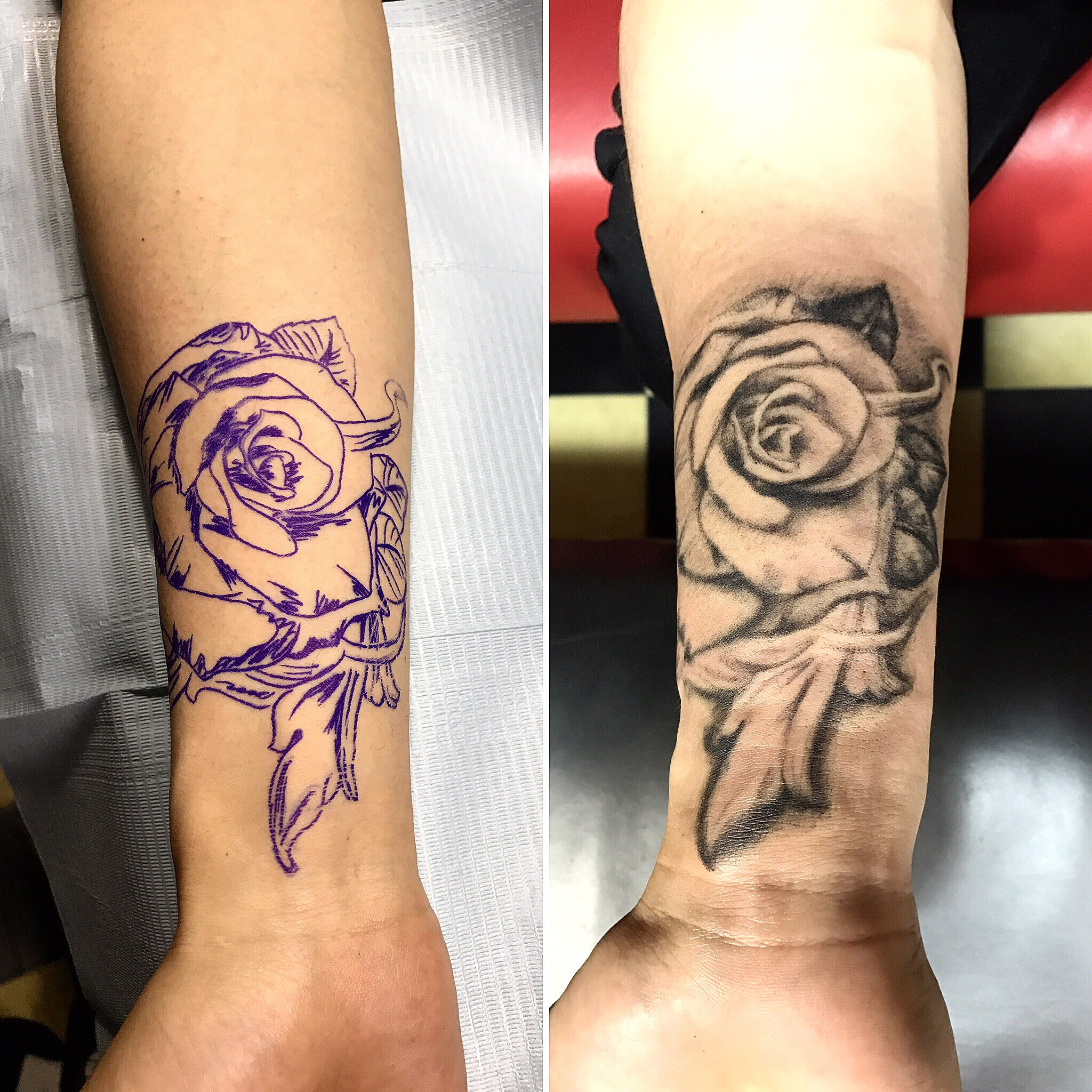 00s y2k 和柄 ハート 薔薇 虎 タトゥー パワーネット 平成 ロック 新品 ☆ タトゥーシール T239 虎 薔薇 - メルカリ