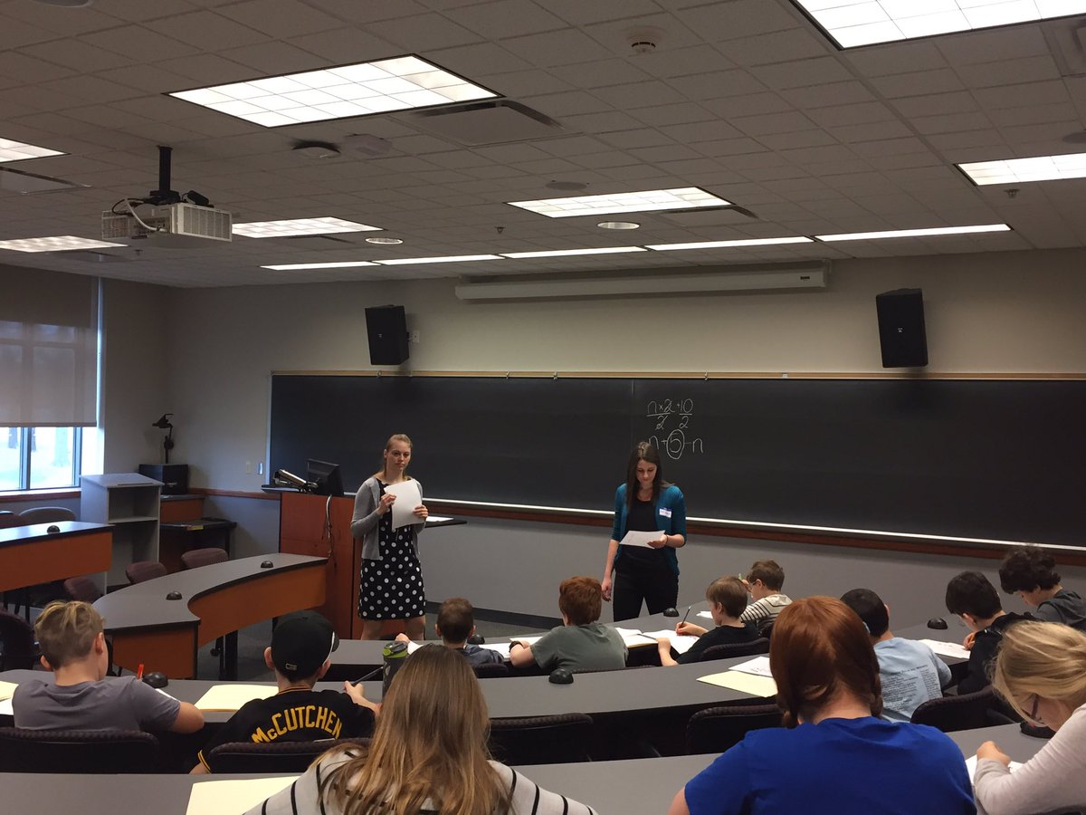 DrJMChapman's tweet photo. @HNSonger @DelaneyScottde1 #gccedu #preT teaching #MathMagic during #MathBlast @GroveCtyCollege Nice job ladies! https://t.co/lCjV2lp5rY