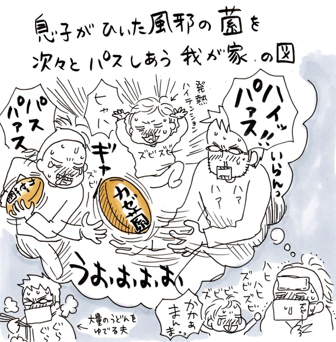 あなたの風邪はどこから?〜我が家は息子から〜
#育児漫画 #子育て漫画 