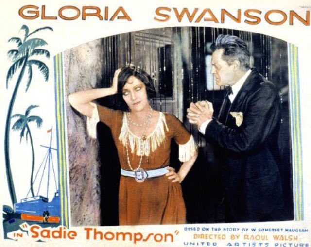 Tomorrow (March 26) is our screening of 'Sadie Thompson' with live accompaniment from @JordanKlapman1! See you at 4:15 @RevueCinema!