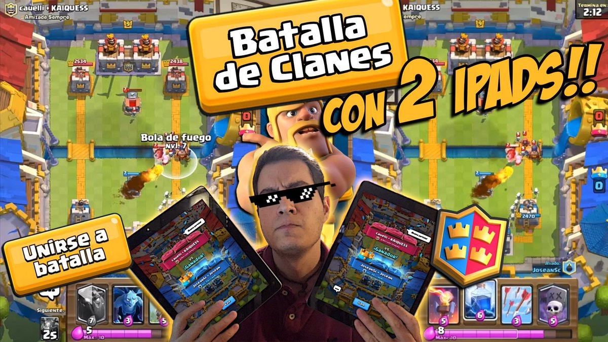 ❗JUEGO BATALLA DE CLANES CON 2 IPADS A LA VEZ❗
📱📱
😂 ¡ESTRATEGIA IMPOSIBLE!
MAZOS FOREVER ALONE 😅

🔄Grax x tu RT!

▶️youtu.be/1IeIiNghogc