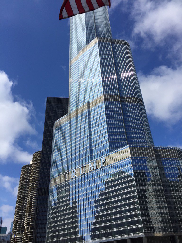 Love him or loathe him, you cannot escape the President. This is his tower in Chicago!!