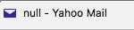 HamaniKhalil's tweet photo. Yahoo mail bug :') @Yahoo #bug #null https://t.co/LFK36XSrZr