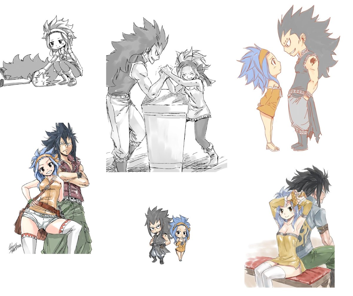 月 真島ヒロ ガジル レビィ Fairytail Gajevy ガジレビ