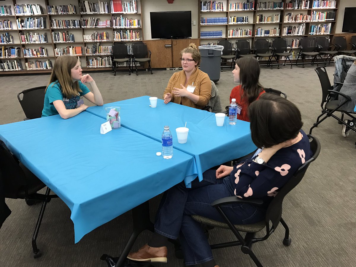 KristyRogalla's tweet photo. Woman in STEM brunch at JHS bringing West Michigan woman together-engaging our future science leaders! @puttichem @tenbrinktweets  #JPSstem https://t.co/PJKSzAKKdH