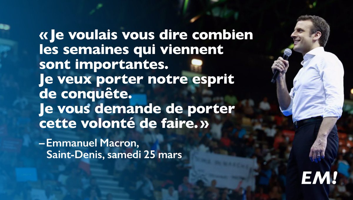 EmmanuelMacron's tweet photo. Portons cette volonté de faire ! #MacronLaRéunion https://t.co/Kdpn5iNk9j