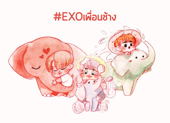 Exoเพ อนช างのtwitterイラスト検索結果