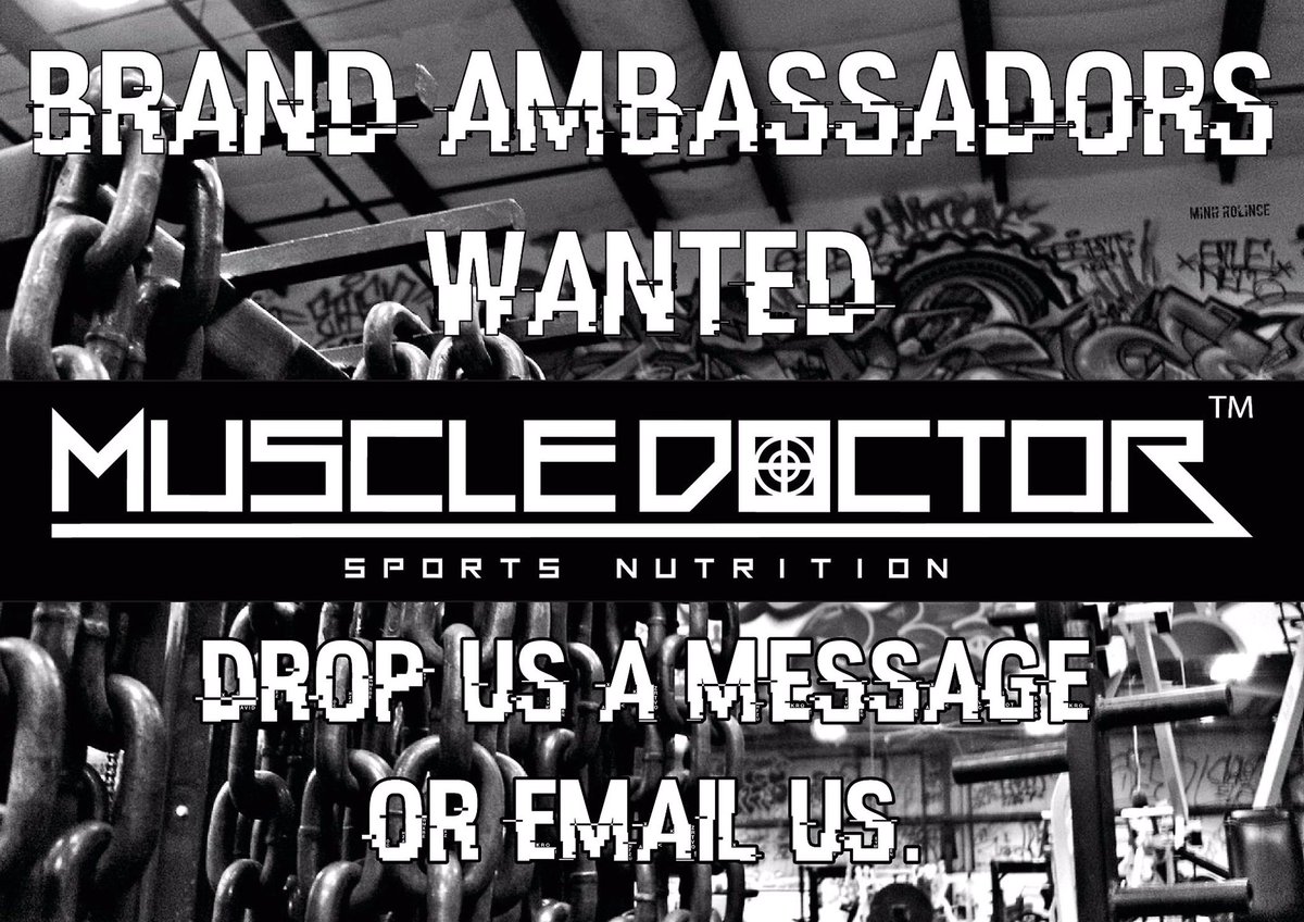 Contact us for details. #ambassador #branding #marketing #promo #nutrition #health #fitness #muscle #muscledoctor #gym #crossfir #bodybuild