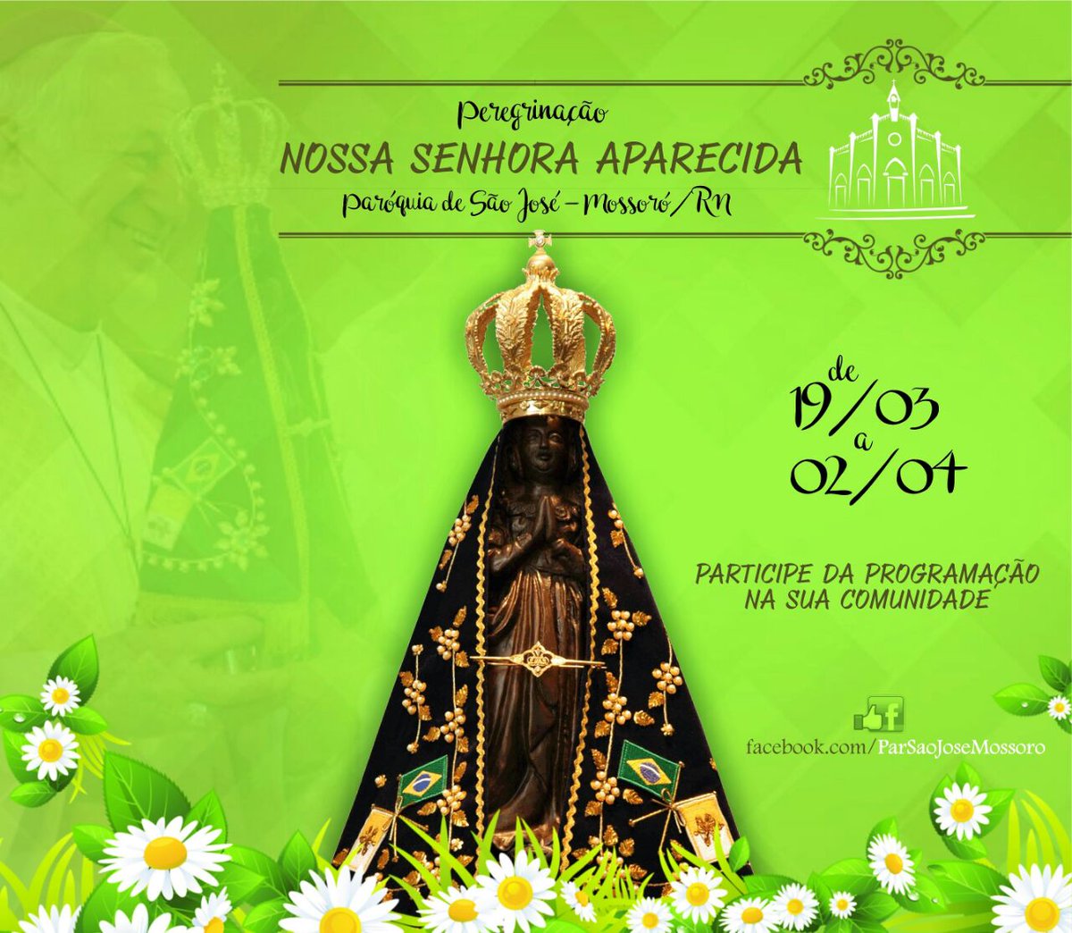 soujoaoo1's tweet photo. Boa tarde meus irmãos. Hj as 19:00 hr, vamos receber a imagem peregrina de Nossa Senhora Aparecida, aqui na comunidade de Santo Antônio. https://t.co/JM3WupquSO