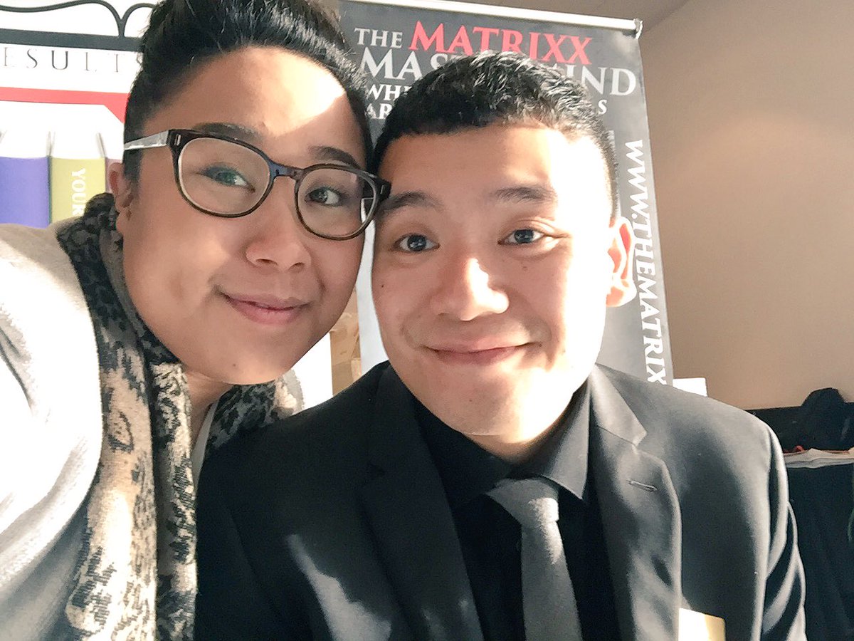 PreePradhan's tweet photo. 💎 me and the one and only bae @deguzmandigital  #millionairebusinessexperience this morning in #yyc ! https://t.co/Oy2qVmIaXF