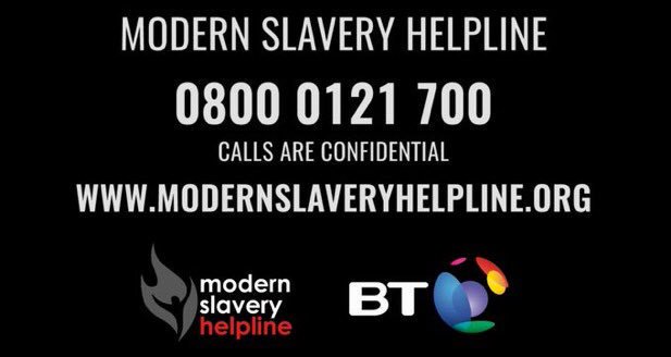 NCA_UK's tweet photo. What to do if you suspect someone has been trafficked or is a modern slave. #ModernSlavery https://t.co/hHSl9UhQmB