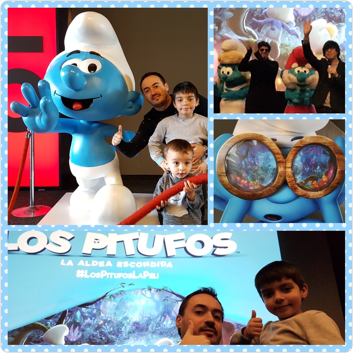 IsraArias's tweet photo. #Pitufando con los sobris en @Cines_Kinepolis ✌ #LosPitufosLaPeli 🔝👏👏 https://t.co/6RRJoQFagd