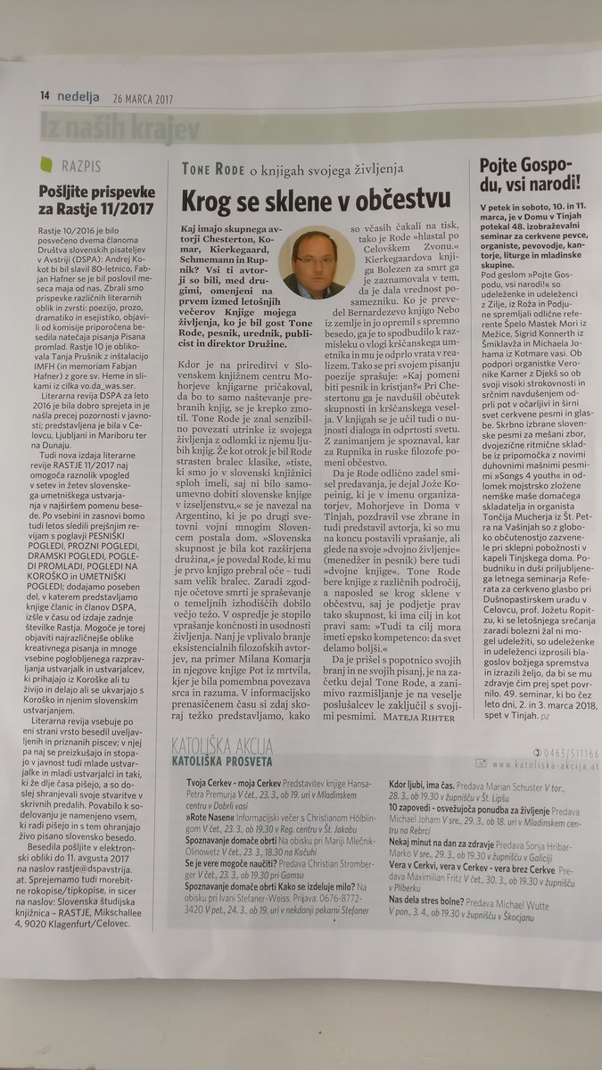 Hvala <a href="/slomashup/">hanzi tomažič</a> in <a href="/MatejaRihter/">Mateja Rihter</a>, hvala Nedelja za spomin na srečanje v Celovcu.