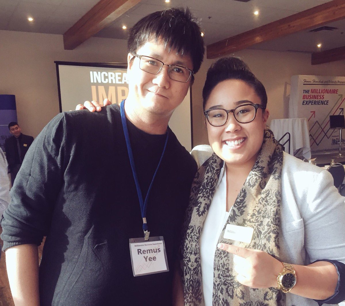 PreePradhan's tweet photo. Hi Remus! 🤗 #millionairebusinessexperience https://t.co/7k7Oa3DCpX