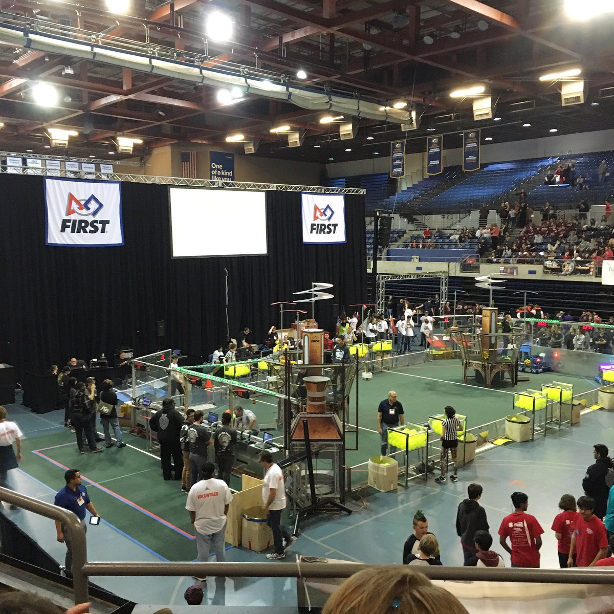 frc3501's tweet photo. Super excited for another day of competition! 
#firststeamworks #firebots3501 #omgrobots https://t.co/FRAkcddscv