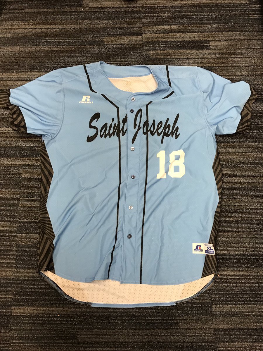 SaintJoeBsball's tweet photo. First look at our new jerseys for this season 🔥🔥🔥 https://t.co/YlvjK77iSN