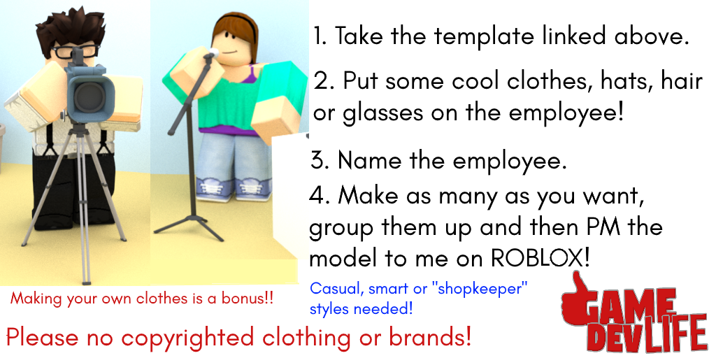 Jjwood1600 On Twitter Want To Help Make Some Staff For Gamedevlife Look At The Image Below To Find Out How Https T Co 6e3mwv987b Roblox Robloxdev Https T Co 68bvtzpxc5 - twitter roblox shopkeeper Jjwood1600 On Twitter Want To Help Make Some Staff For Gamedevlife Look At The Image Below To Find Out How Https T Co 6e3mwv987b Roblox Robloxdev Https T Co 68bvtzpxc5 - roblox shopkeeper