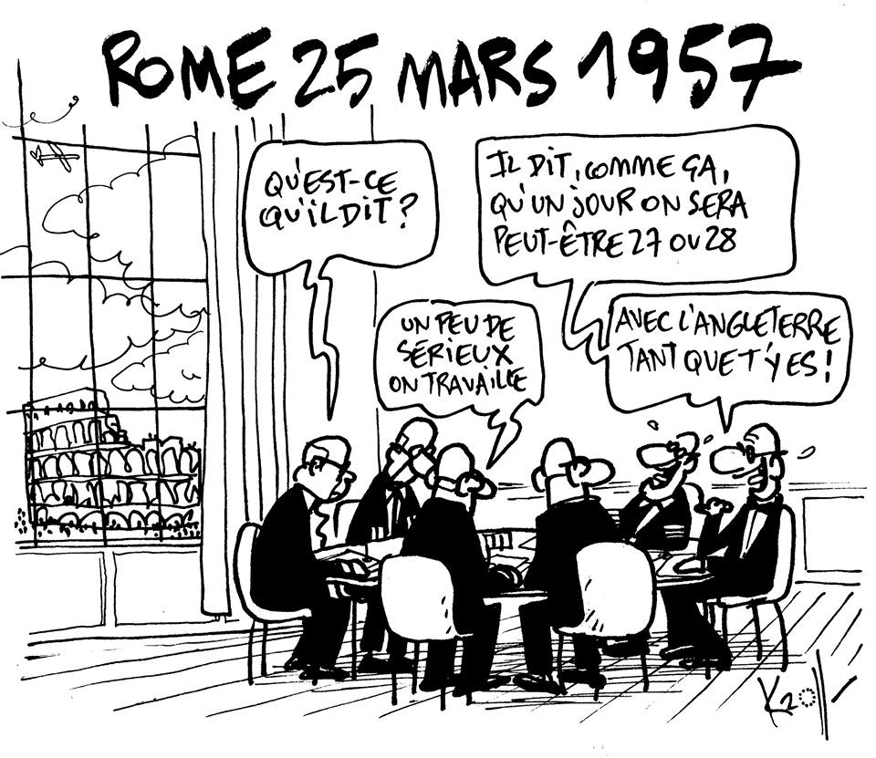 Europe 60e anniversaire de la signature