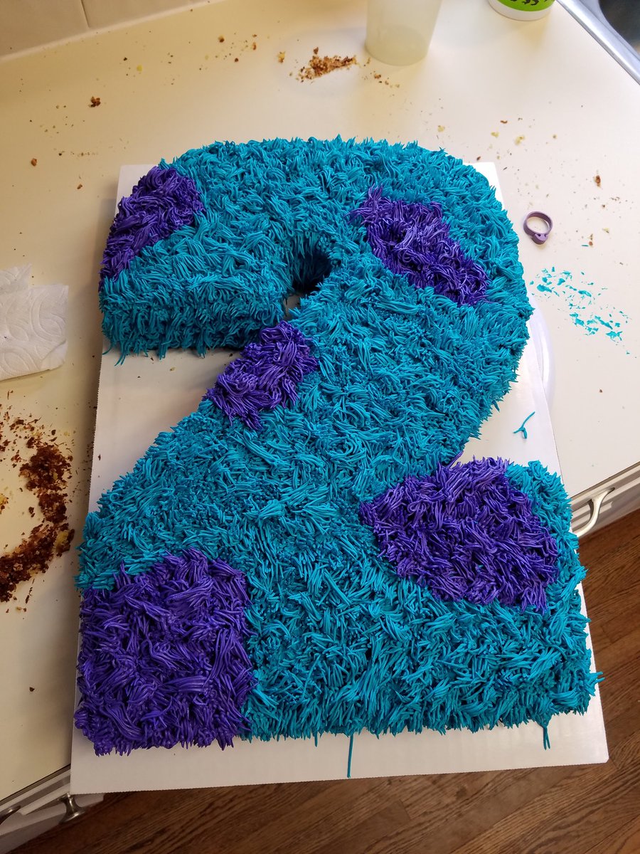 slugbugbakery's tweet photo. If you like Monster's Inc, then you will love this adorable cake that imitates the fur of Sully. https://t.co/uIhy5oGfQW