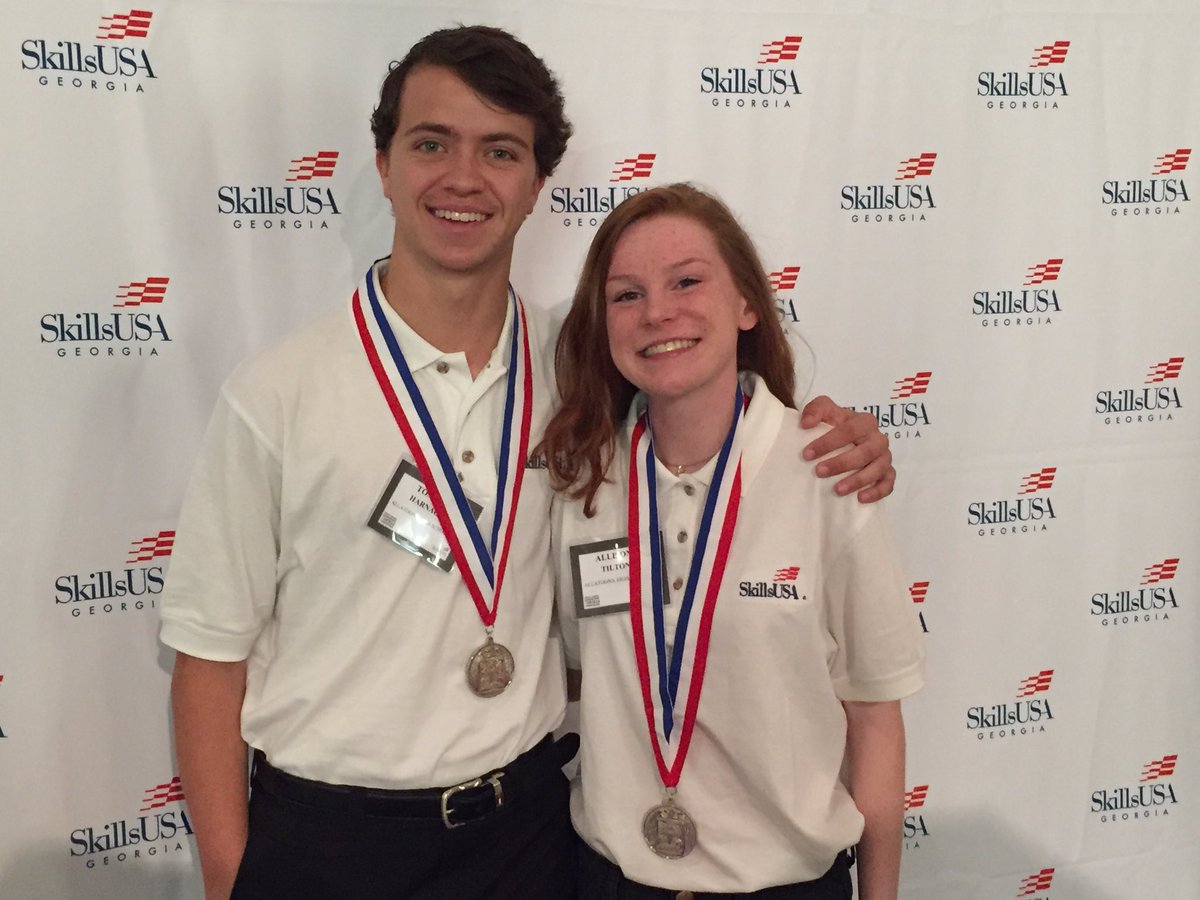 ABBCLive's tweet image. Congrats to Tommy Harnage and Allison Tilton for finishing 2nd in the state in Digital Cinema at #skillsusastate2017
