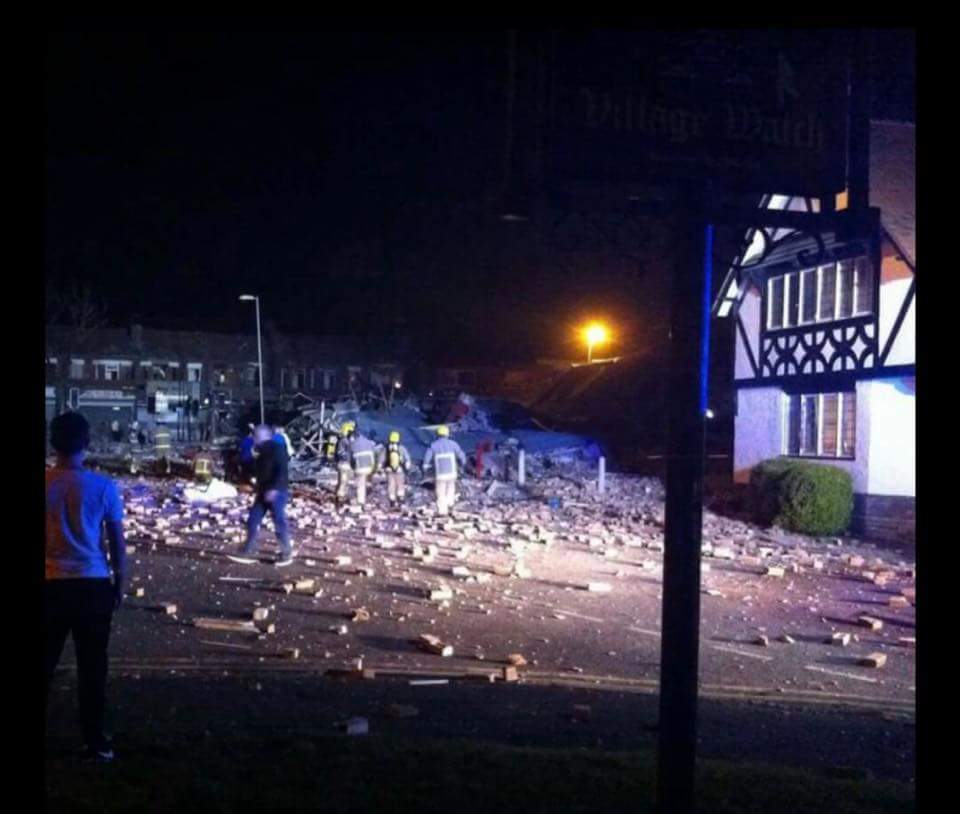 Wirral explosion Two people seriously injured in suspected gas blast