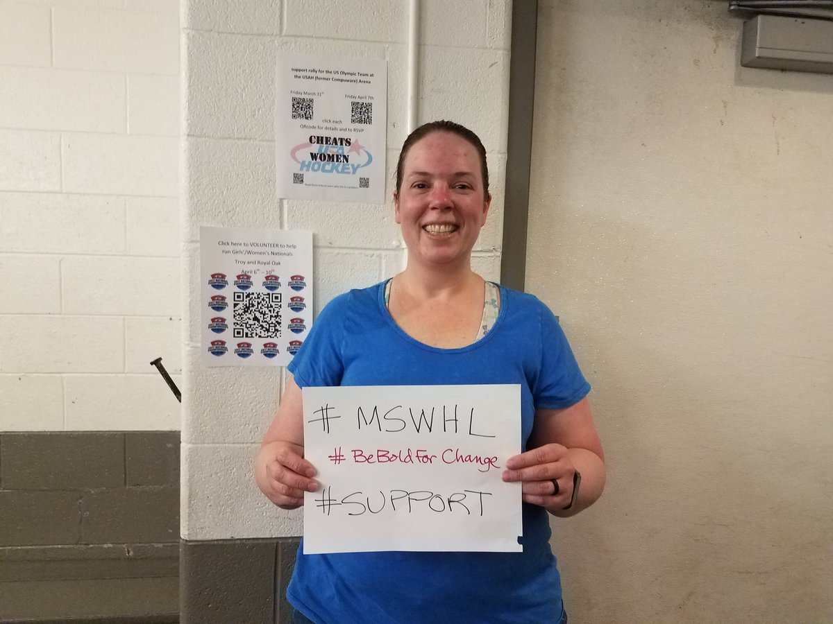 KrishaSchumann's tweet photo. I support the USWNT! #BeBoldForChange #mswhl https://t.co/tuSz7O2dTR