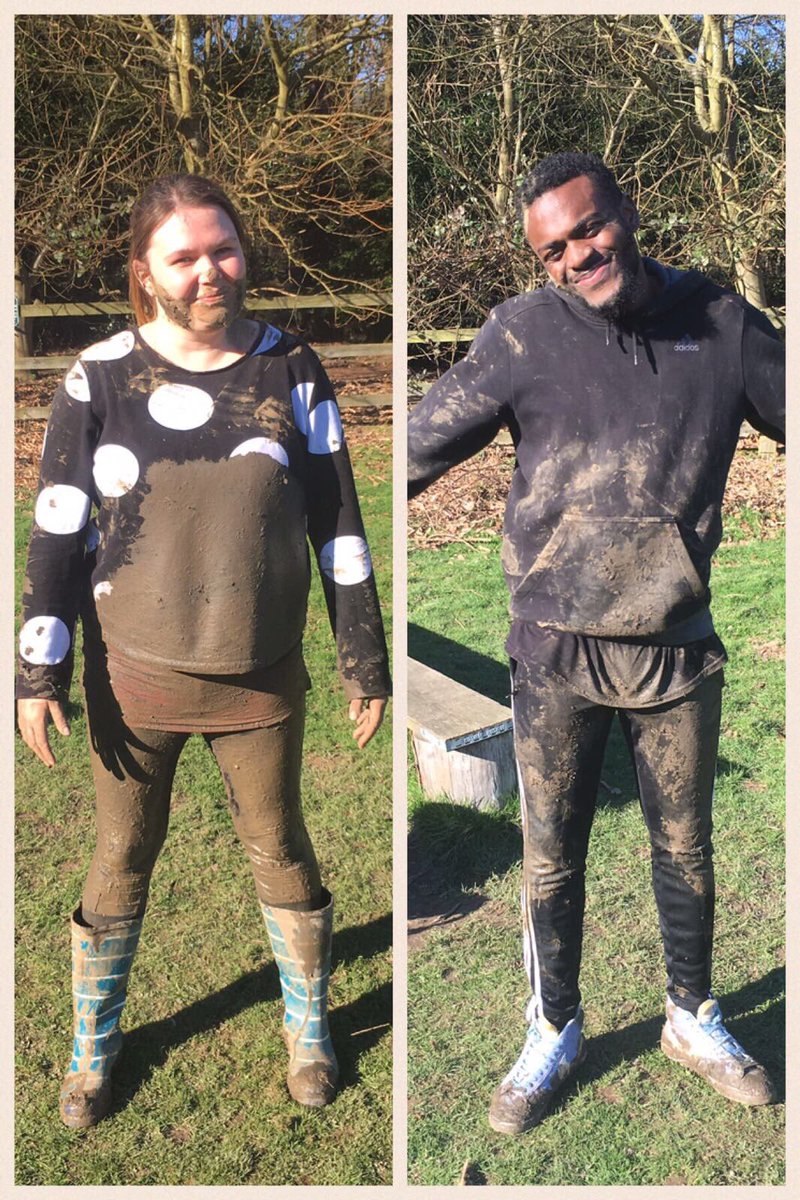 Not sure who got muddier today; the kids or the teachers?!
