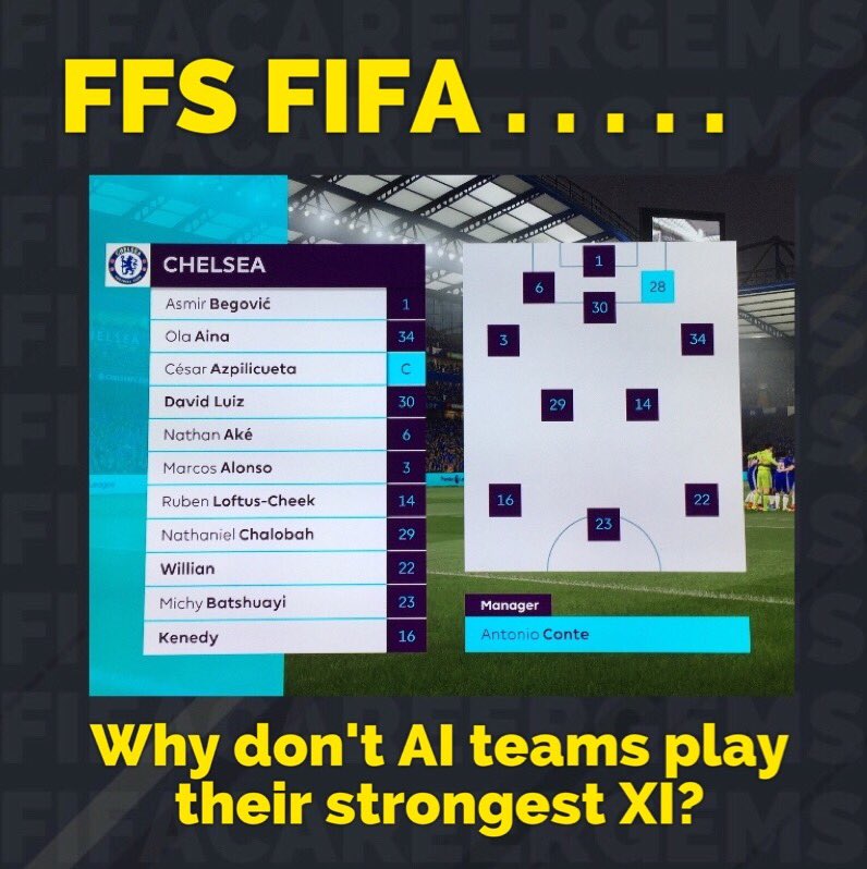 FCGems_'s tweet photo. FFS FIFA . . . 

Just play your strongest team 🤔

#FIFA17 https://t.co/9q0RdnaMlm