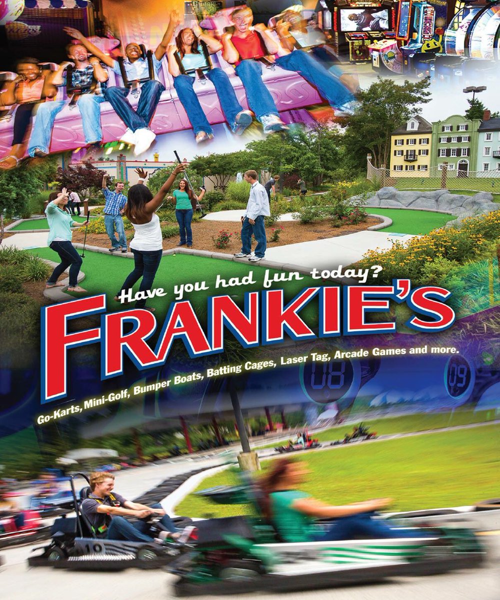 Come out and visit Frankie's today for a day full of fun and excitement!