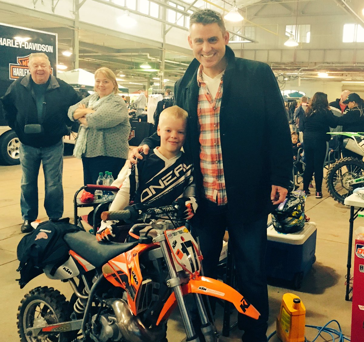 Had fun today watching FHS 2nd grader Kooper race motocross today!