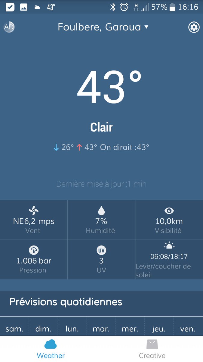 nparaclet's tweet image. Garoua today