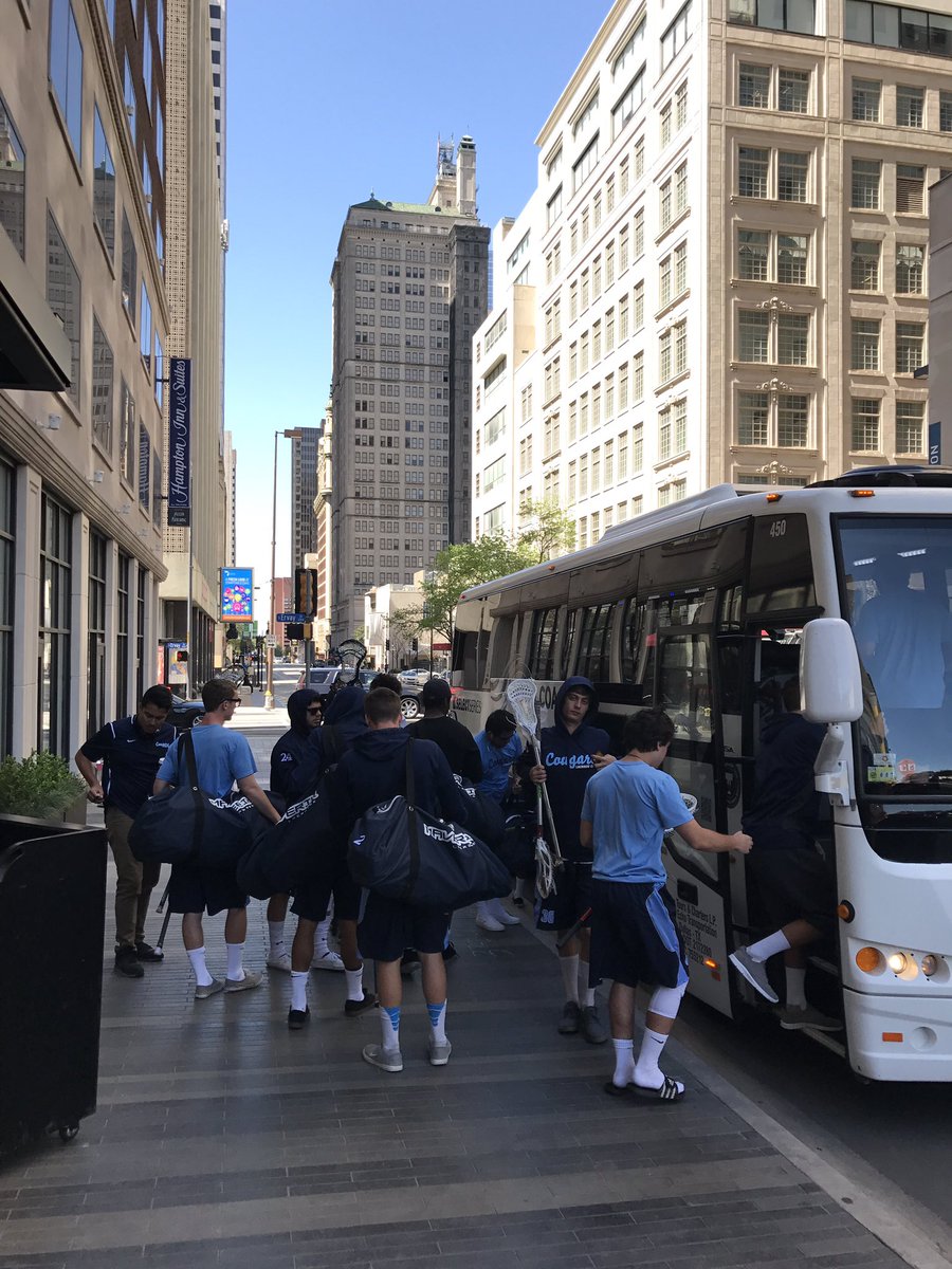 CSUSMLAX's tweet photo. Loading up for the second game of our road trip today in Dallas. 1PST vs  @SHSULacrosse #AllCougEverything https://t.co/sgNzlXrx6x