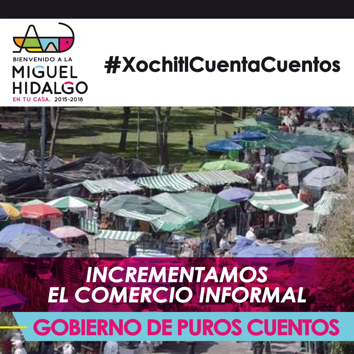 SinResultadosMH's tweet photo. En la @delegacionMH incrementamos el número de ambulantes #XochitlCuentaCuentos https://t.co/tfXue1CUMD