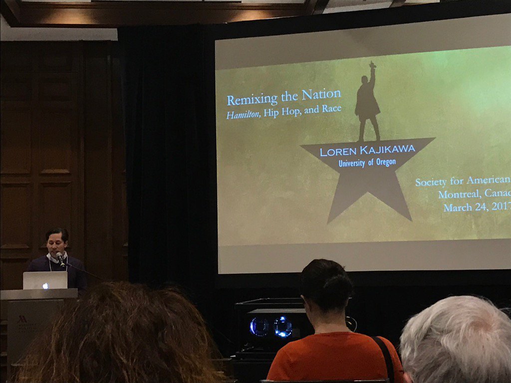 MusicoloJake's tweet photo. #SAMilton! #theroomwhereithappens #AmMusic17 starting w @LorenKajikawa https://t.co/1jrKh08cuu