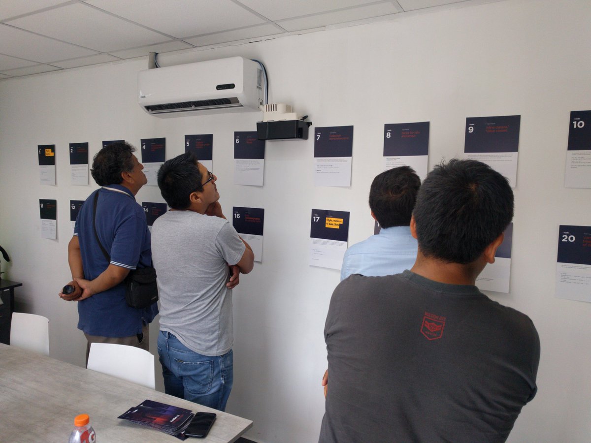 LimaKotlin's tweet image. Attendees of our first meetup are voting for their favourite future features #kotlinevent #limakotlin