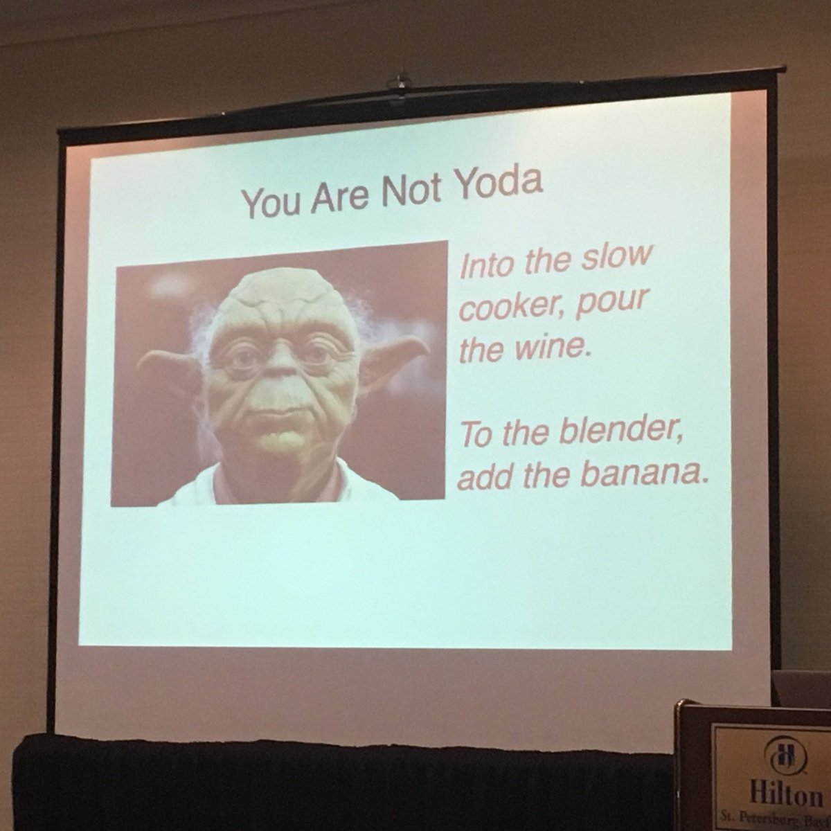 GreyEditing's tweet image. Yoda you are not. Normal syntax you may use. @wisekaren #ACES2017 #CookbookEditing