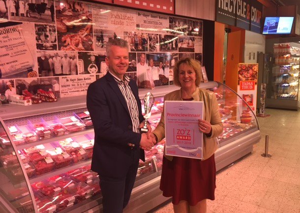 skoetsier's tweet photo. Yes! Stap één, beste supermarkt ondernemer van Drenthe is behaald. Nu gaan we voor de landelijke titel #ZO2Zaward #CoopKoetsier #Ruinerwold https://t.co/CDcoet7vjs