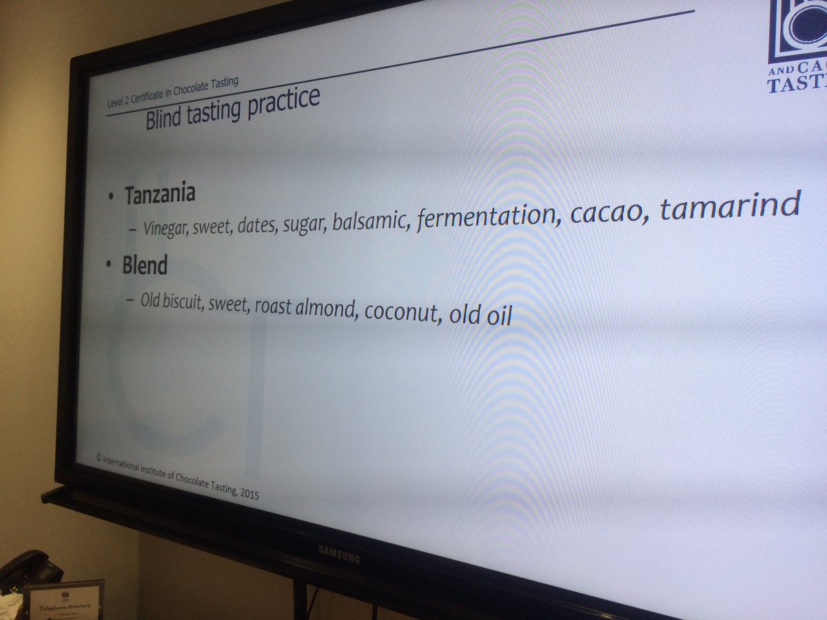 Preparing for blind tasting part of the exam. Matching the description to the taste #choctasters #chocolate <a href="/IntChoctastInst/">Int Choc</a>
