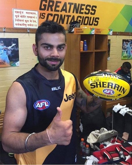 .<a href="/imVkohli/">Virat Kohli</a>: Number one ticket holder at <a href="/Richmond_FC/">Richmond FC 🐯</a>. <a href="/AFL/">AFL</a> <a href="/damopeck/">𝑫𝒂𝒎𝒊𝒆𝒏 𝑷𝒆𝒄𝒌</a>