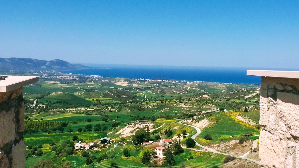 CyprusEscapes's tweet photo. Looking towards the coast at Latchi from the secluded hilltop villa in Steni today.
#Cyprus Cyprus #travel #villarental #holiday #lovemyjob https://t.co/xpoQFga2Ka