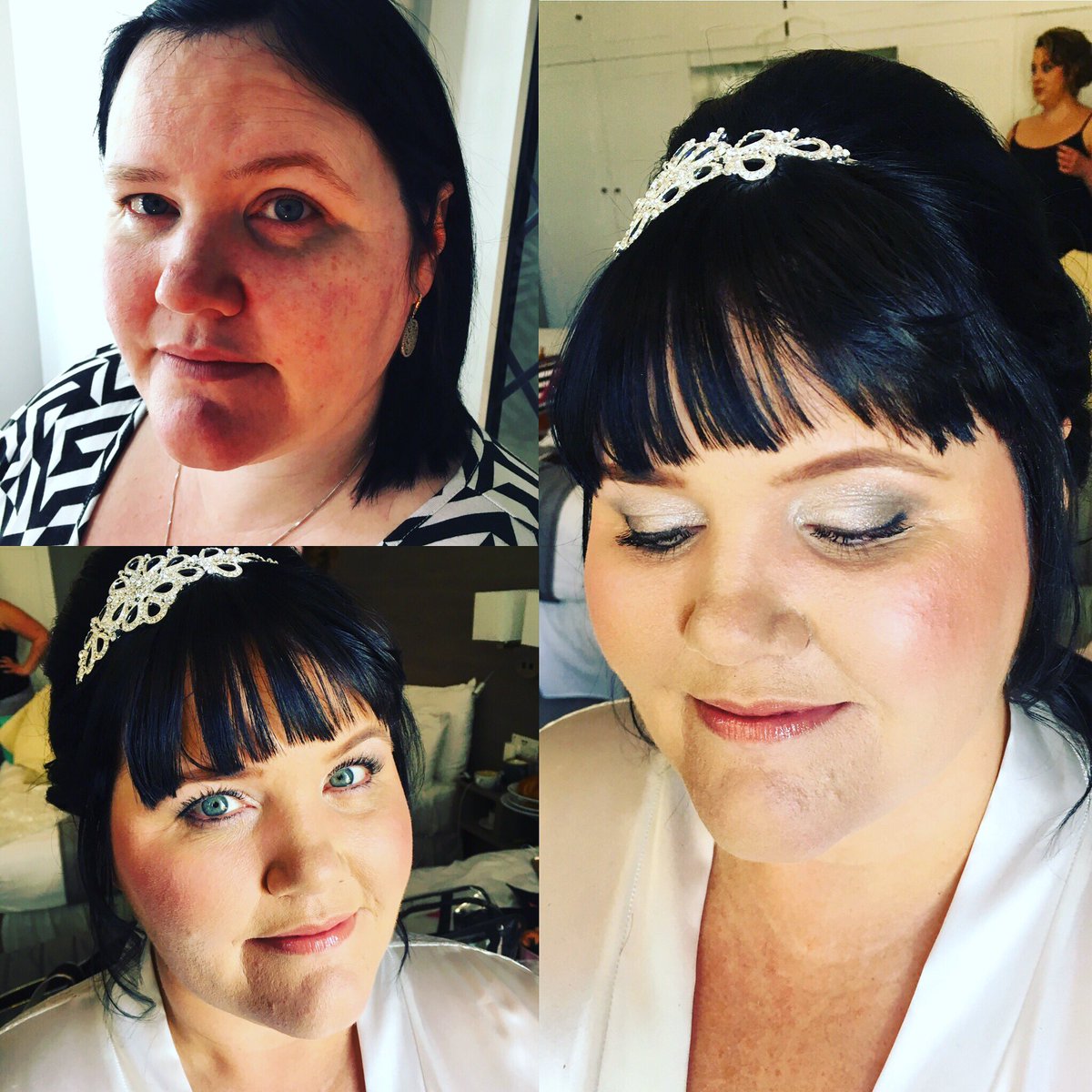 This mornings beautiful bride-to-be #weddingday #bournemouthwedding #bournemouthmakeupartist #happyspring